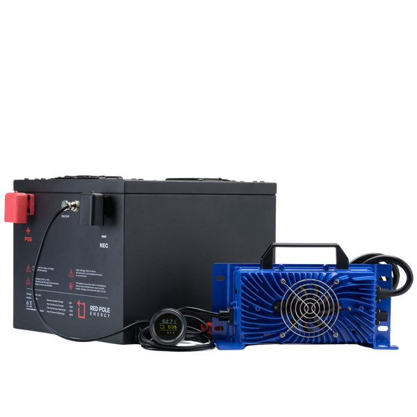 36V Golf Cart Battery Kit – 38.4V 100Ah Battery, 20A Charger and Display