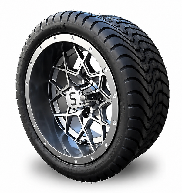 215/35 - 12″ Machined/Gunmetal Tyre and Wheel Combo (GCP 149)