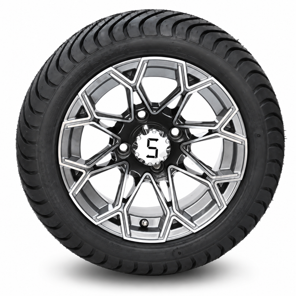 215/35 - 12″ Machined/Gunmetal Tyre and Wheel Combo (GCP 150)