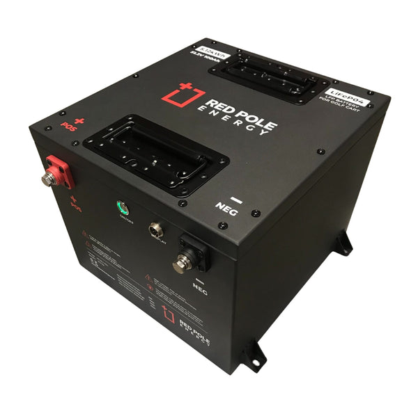 48V Golf Cart Battery Kit – 51.2V 100Ah Battery, 20A Charger and Display